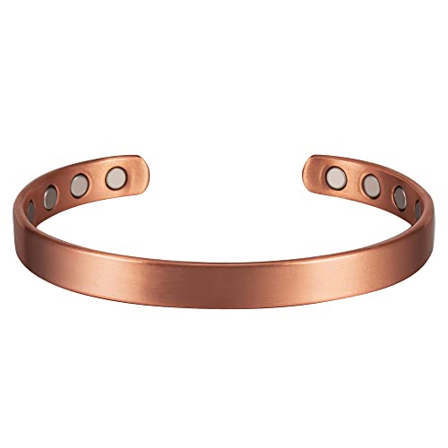 Magnetrx® Magnetic Copper Bracelet Cuff – Elegant Pure Copper Bangle – Unisex Magnetic Copper Bracelets For Men & Women (Medium) #TOP6