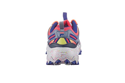Fila Tênis de corrida feminino Oakmont TR Fitness Trail, Rosa escuro/amarelo macio/azul multicor, 11