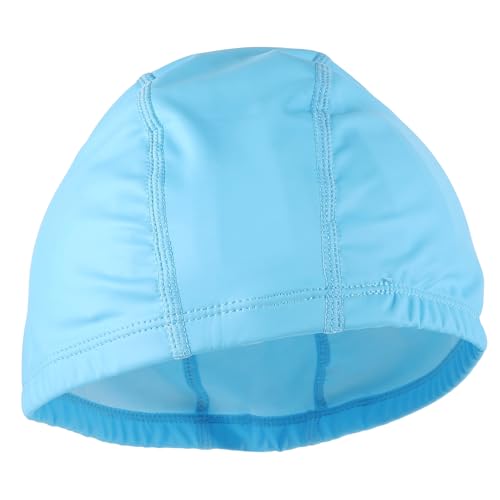 POPETPOP Gorro para Cabello Gorro De Natación De PU para Adultos Gorro De Piscina Flexible para Hombres y Mujeres
