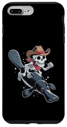 カモノハシ カウボーイ スケルトン ハロウィン スマホケース iPhone 7 Plus/8 Plus 用