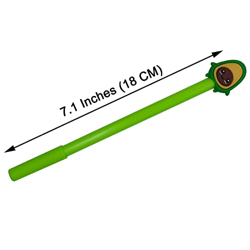 Maydahui 12 bolígrafos gel aguacate tinta negra miniatura 2