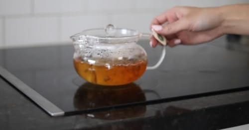 Teabloom Kyoto 2-in-1 Tea Kettle and Tea Maker – Glass Teapot with Removable Loose Tea Infuser – Tea Connoisseur\'s Choice - Thumbnail 3