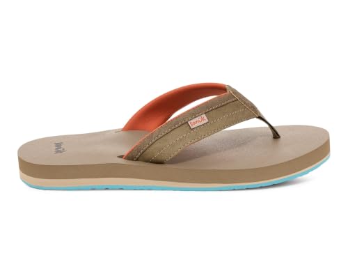 Image of Sanuk Mens Ziggy ST | Flip Flops for Men | Mens Sandals | Beach Sandals | Water Friendly & Lightweight | Comfort Footbed