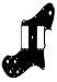 Fender 3-Ply 14-Hole Pickguard for '72 Telecaster Deluxe Electric Guitar, Black