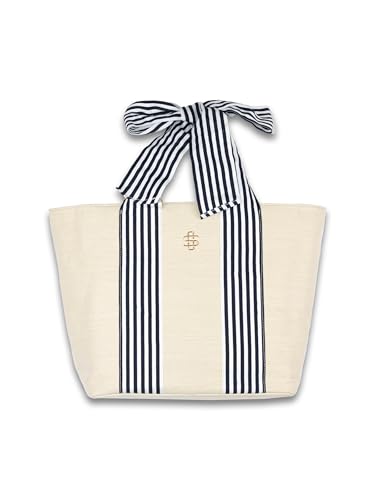 Bolso Tote Simply Southern Cream Derby con asas de cinta miniatura 1
