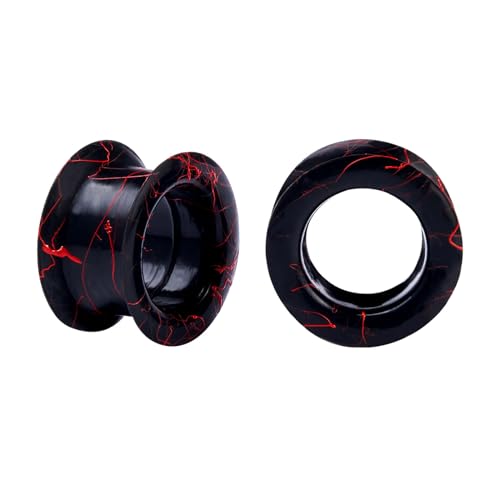 Longbeauty 1 par de piercings de silicona para el lóbulo de la oreja, dilatador de oreja, dilatador