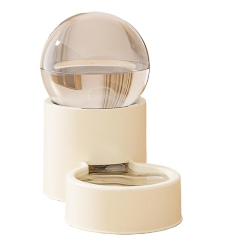 Comedero automático – Comida para gatos y estación de agua | Cuenco grande para interior con dispensador de agua | Suministro para perros y gatos para vacaciones, viajes, salón jardín