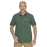 BUSHMAN Hemd Well Short Dark Green L
