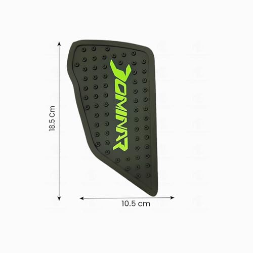 Image of Silicone Tank Pads for Dominar Motorbike | Premium Tank Protection Pads | Anti-Slip and Scratch-Resistant Design |Stylish and Durable | Dominar 250 & 400(Pack of 2) (Black)