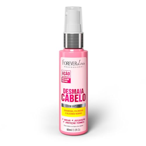 Forever Liss - Linha Desmaia Cabelo - Serum Anti Frizz 60 Ml - (Faints Hair Collection - Anti Frizz Serum 2.02 Fl Oz)