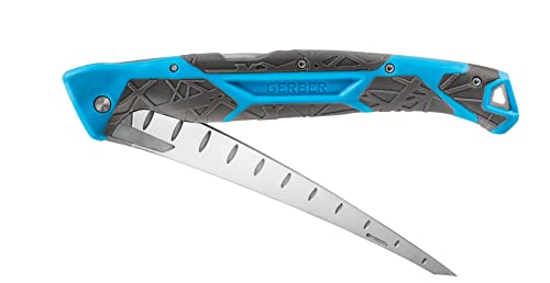 Gerber Gear Controller - Saltwater Fishing Fillet Knife For Fishing Gear - Cyan, 6 Inches #TOP2