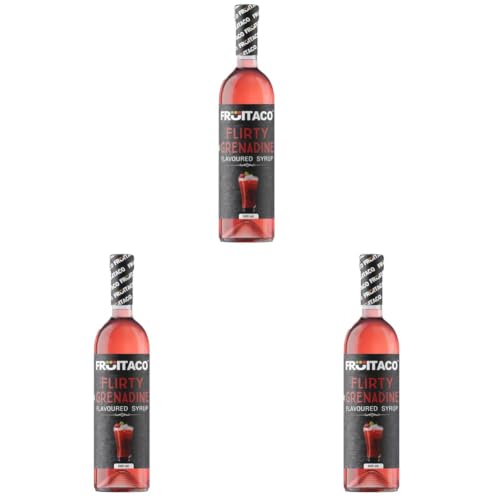 Image of Fruitaco Grenadine Syrup 500ML | Mixer for Mocktails, Cocktails, Drinks, Juices, Beverages | Non Alcoholic Mix (Pack of 3)