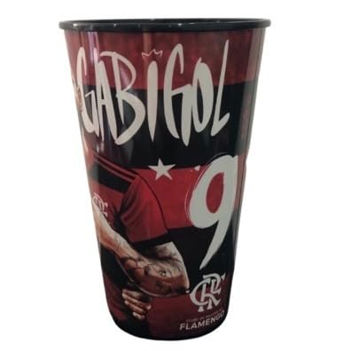 Copo do Flamengo Oficial Zico & Gabigol - Plástico 550ml