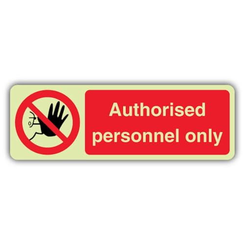 Panneau phosphorescent double lueur autocollant pour interdiction