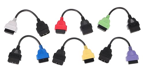 Kit completo OBD-II FiatECUScan de 6 piezas para diagnosis de Fiat Alfa Romeo y Lancia