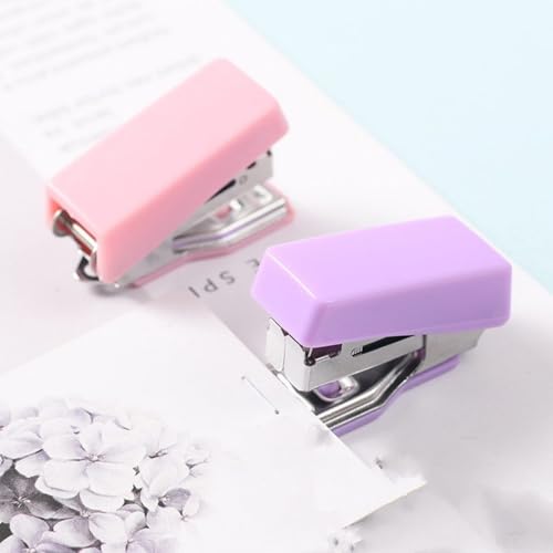 Cazqgoy 8-teiliges Bürobedarf-Set, Niedliches Schreibtischzubehör, Schulheftgerät-Set, Mini-Bürobedarf, Tragbarer Koffer mit Schere (Türkis)