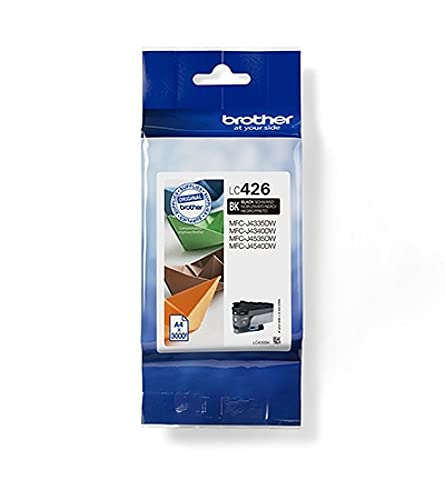 Brother Original LC426BK Tintenpatrone Schwarz MFC-J4340DW, MFC-J4540DW, MFC-J4540DWXL (3000 Seiten nach ISO Standard 24711)