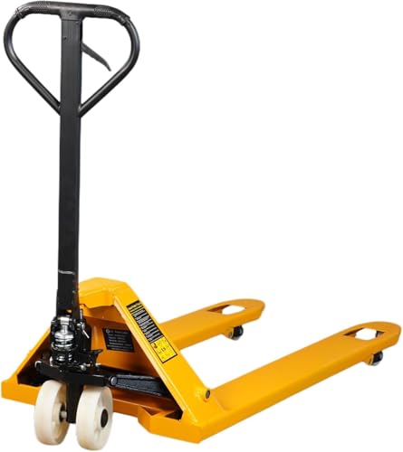 Transpaletas Manuales de Alta Capacidad 2500 kg con Horquilla, Montada y Lista para Usar con Líquido y Ruedas. Transpaleta Manual para Almacén. Acabado en Pintura con Recubrimiento en Polvo