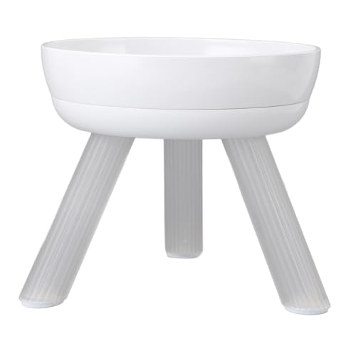 Supporto per Ciotola per Cani, Supporto Stabile a 3 Piedi Porta Ciotola per Cane Singola Porta per Cibo Rialzato per Gatti e Cani di Piccola Taglia Al Coperto