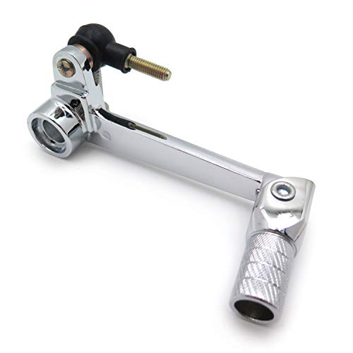 HTTMT MT268-003- Motorcycle Chrome Aluminum Folding Gear Shift Levers Compatible with Kawasaki ZX-12R 2000-2005