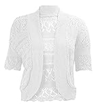 Merkmale: Damen Strick-Bolero, gehäkelt, mit kurzärmeligem Strickhemd, verschiedene schöne Farben. Bolero Shrugs für Damen. Dieser elegante Damen-Bolerant ist von hoher Qualität. Verwandeln Sie jedes Getup sofort von gewöhnlichem in atemberaubend mit diesem Bolero. Es ist ein tolles Abendkleid, kann schnell das Tanktop und Jeans Outfit verkleiden und kann sogar als Hochzeits-Bolero getragen werden, um Ihr Kleid wirklich hervorzuheben.