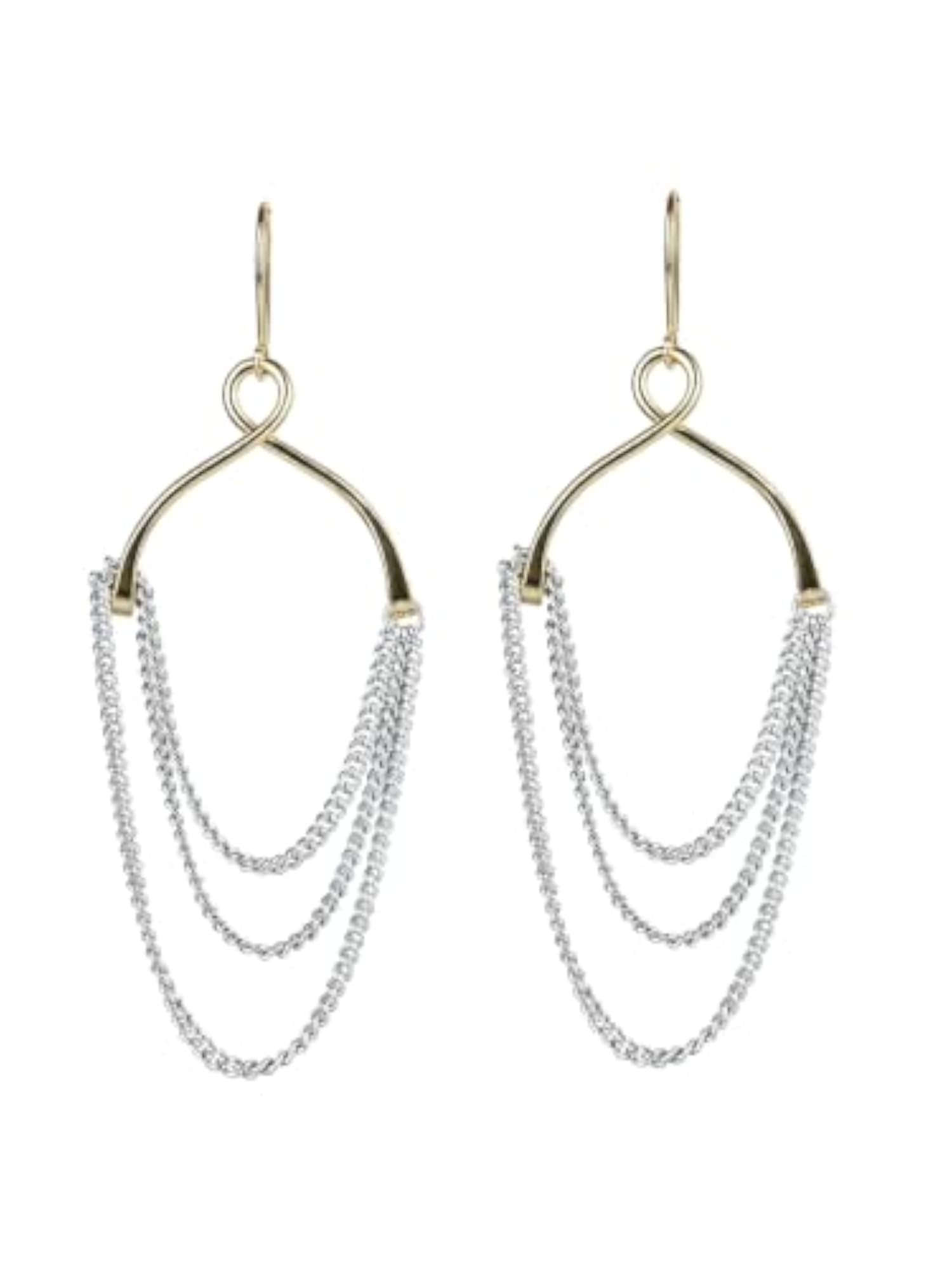 Women's Gold Plated Earrings, Elegant Designer Drop Earrings