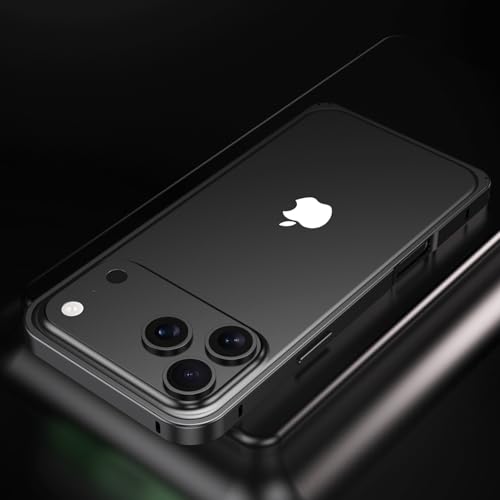 Coque iPhone 17 Air en métal titane bumper rigide de luxe - 4