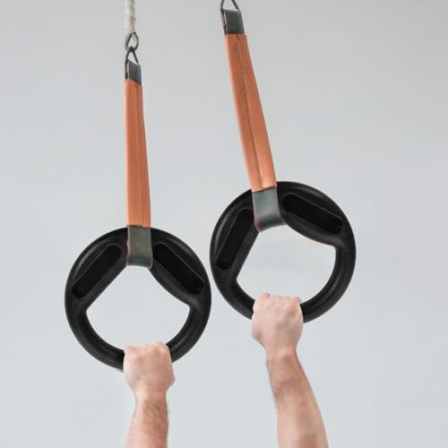Happyyami 2pcs Pull up Gym Heavy Duty Workout Rings miniatura 4