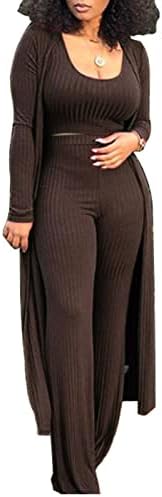 HANMAX Women's Tracksuit Winter Autumn Knitted Long-sleeved Blaze...