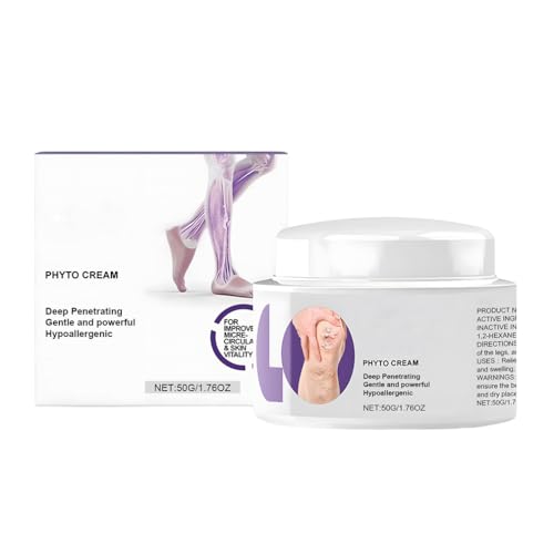 Crema Profesional Para El Tratamiento De Las Piernas, Crema Para Las Varices, Pomada Para El Cuidado De Las Piernas, Fórmula De Penetración Profunda, Rápida Absorción Y No Pegajosa (1PC)
