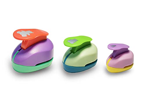 ⭐ [Fornitura]: hai tre dimensioni di punzoni, 9 mm, 16 mm, 25 mm, che porteranno gioia ai bambini e miglioreranno le loro abilità manuali.