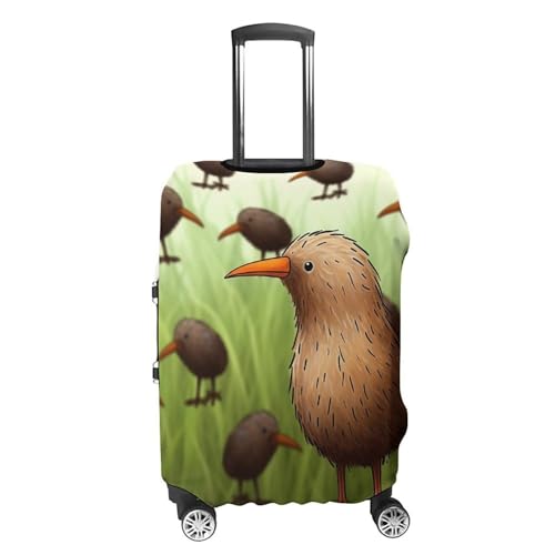 Travel Luggage Cover Elastic Suitcase Protector Anti-Scratch Washable Kiwi Bird Cute Luggage Sleeve Tsa Approved Carry on Covers Baggage Cover Fits 18-32 Inch Luggages4