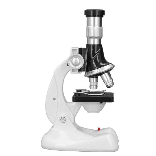 Kit de Ciencia de Juguete para Microscopio para Niños, Kit de Microscopio Científico para Niños con Aumento de 1200X con Muestras Biológicas, Ideal para Exploración y Aprendizaje