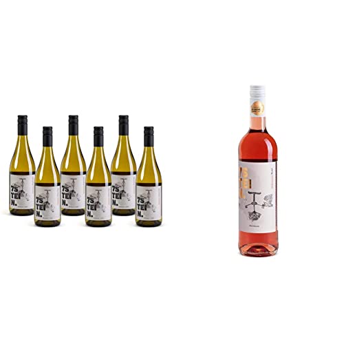 7STEIN Grauburgunder - auch bekannt als Pinot Gris oder Pinot Grigio - ein Qualitätswein, Weißwein aus Rheinhessen, Deutschland (6 x 0.75 l) & 7STEIN Cuvée Rosé - ein Qualitätswein (1 x 0.75 l) Cover