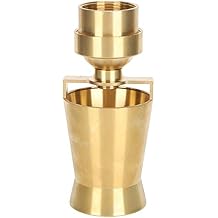 Shanrya Ice Tower Nozzle Fountain Nozzle Heads 1.5 Inch Brass Gold Modern Sprinkler Garden Outdoor Decorations Accessories for Pond, Fountains, Library