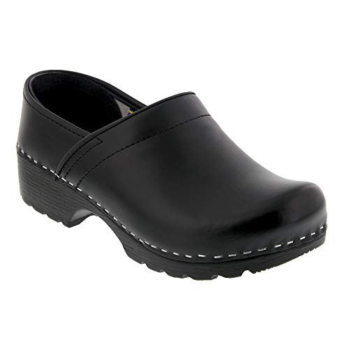 Bjork Swedish Pro Leather Clogs (EU-39, Black Protector)