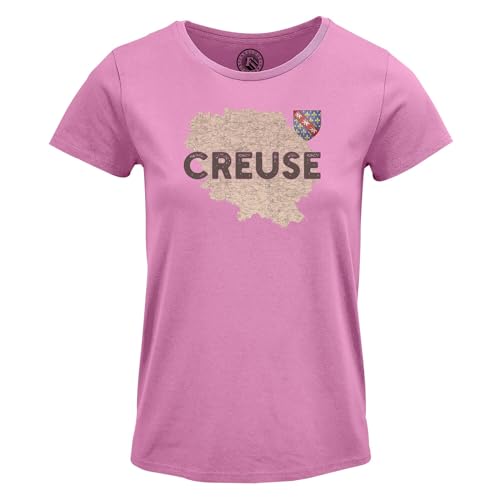 T-shirt Creuse 23 femme : le cadeau idéal avec carte ancienne de Nouvelle-Aquitaine