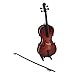 perfeclan Violoncello in Miniatura con Supporto E Scatola di Immagazzinaggio, Modello di Strumento Musicale Realistico in Scala 1/6 per Action Figure di Giocatt