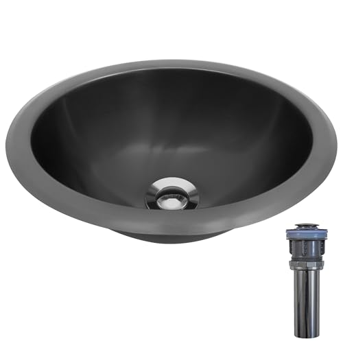 LQS Black Oval RV Kitchen Sink, 13.39" x 10.55" Small Bathroom Sinks for RVs, Stainless Steel Small RV Sink with Oval RV Kitchen Sink Features, Includes Sink Drain Assembly by LQS - Used condition - Image 7