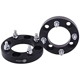 VLAOSCHI Black Forged ATV UTV 4x110 Wheel Spacers 1 Inch with 10x1.25 Studs Compatible with Honda Suzuki-Yamaha-Kawasaki 4 Lug for Foreman Rincon Rancher Kodiak Grizzly King Quad - Pack of 2