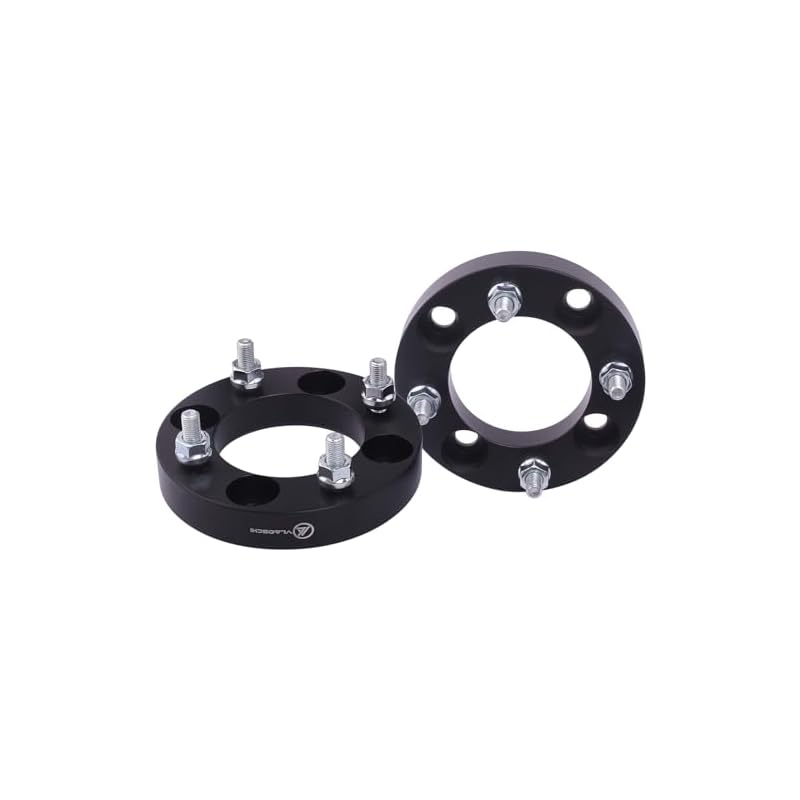 Vlaoschi-Black-Forged-Atv-Utv-4X110-Wheel-Spacers-1-Inch-With-10X125-Studs-Compatible-With-Honda-Suzuki-Yamaha-Kawasaki-4-Lug-For-Foreman-Rincon-Rancher-Kodiak-Grizzly-King-Quad-Pack-Of-2 31sasxxl tl. sl500 . ss800