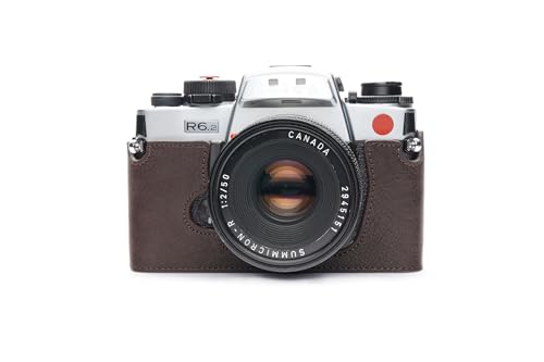 TP Original Leica R6 R6.2 R5 専用 ブルタイプ 本革 ボディケース ダークブラウン