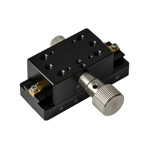 Glissière manuelle à rainure axe X table de translation XLWG150 engrenage réglage fin