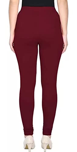 Image of Women's Cotton Chudidar Leggings | Stretchable | High Rise | Full Length | Soft & Comfortable | Ethnic Wear Bottom