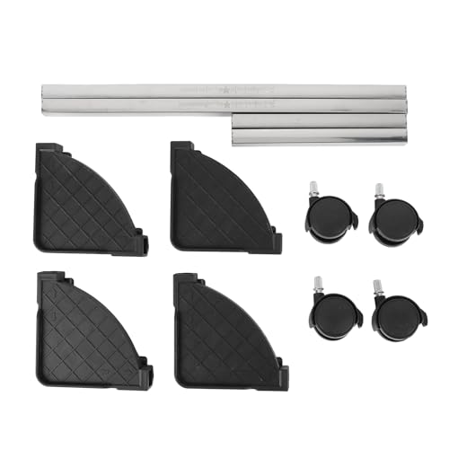 Soporte móvil ajustable para CPU Dan&Dre de acero con ruedas giratorias de 360° para PC, soporte para torre de computadora con ajuste de ancho y longitud miniatura 6