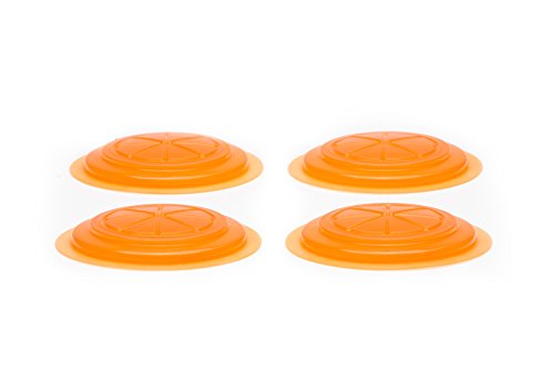 Jarware Orange Jelly/Jam Lids For Regular Mouth Mason Jars, Set Of 4 #TOP2