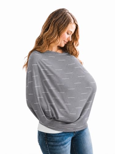 Image of Copper Pearl Nursing Cover for Breastfeeding – Multi-Use Baby Car Seat Canopy, Stroller Shade & Breast Feeding Wrap for Women, Stretchy Breathable Carseat Shawl for Boy or Girl, Dash