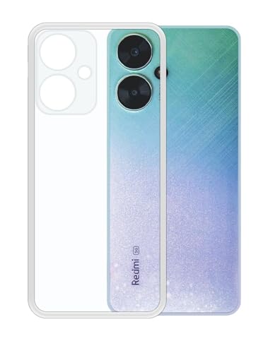 Image of COVERBLACK Rubber Silicone Back Cover for REDMI 13c 5G - Transparent