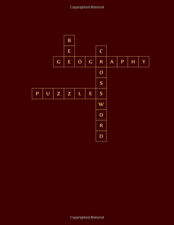 Geography Bee Crossword Puzzles