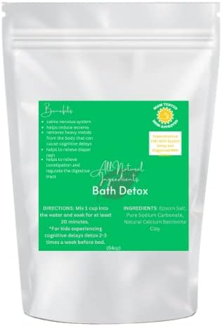 Desintoxicación Completamente Natural para Baño (Ayuda con Retraso Cognitivo en Niños) Bolsa de 4 libras